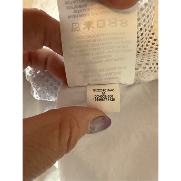 Jordan Women's M 23 Engineered Lifestyle Top Mesh Oversized Cropped Crossover - Picture 8 of 12